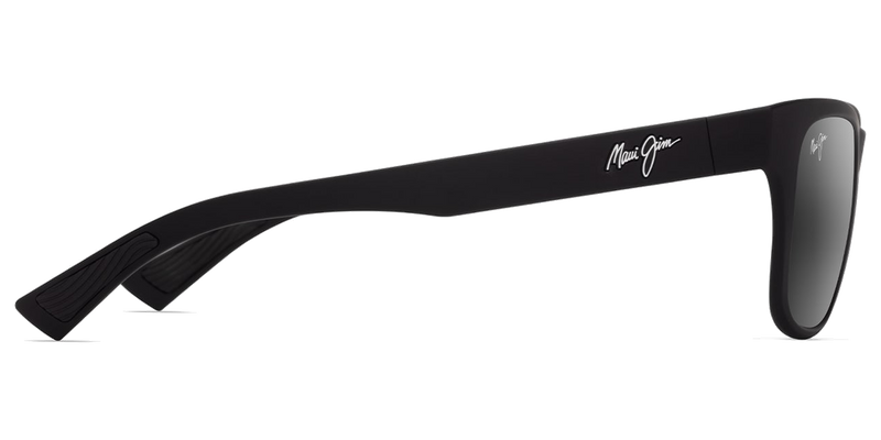 Maui Jim Kapeau in Matte Black / Neutral Grey (684-02) - Back View