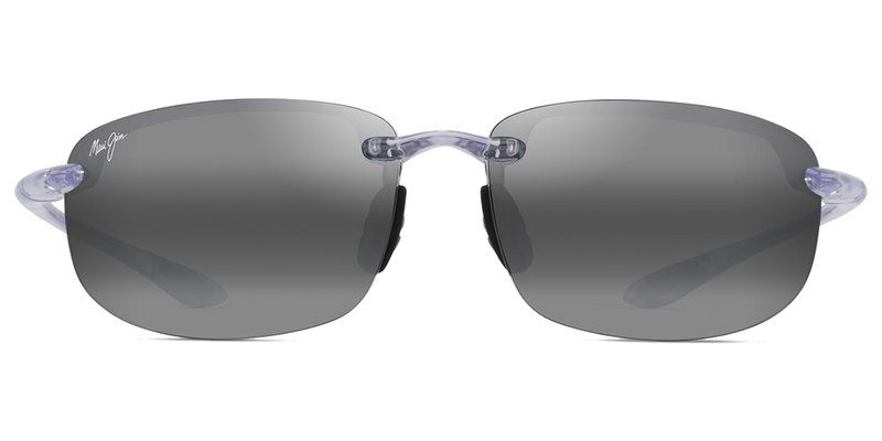Maui Jim Ho‘okipa in Shiny Crystal / Neutral Grey (407-05) - Temple Detail