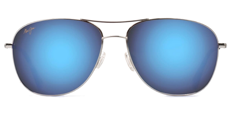 Maui Jim Cliff House in Silver / Blue Hawaii (B247-17) - Front View