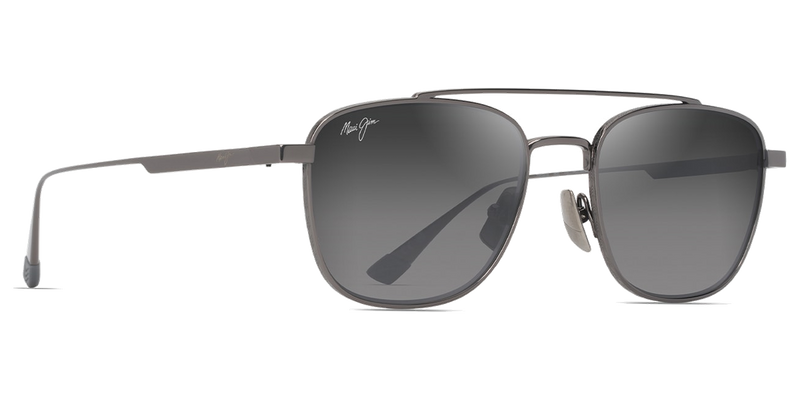 Maui Jim Kahana in Shiny Dark Ruthenium / Neutral Grey (GS640-17) - Side View