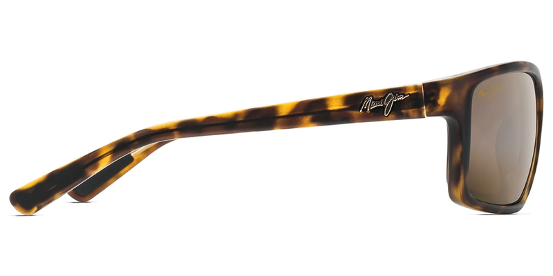 Maui Jim Byron Bay in Matte Tortoise / HCL® Bronze (H746-10M) - Temple Detail