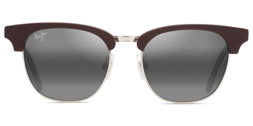 Shiny Solid Brown / Neutral Grey (695-01)