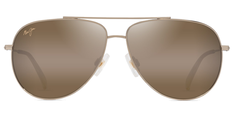 Maui Jim Hau‘oli in Shiny Light Gold with Orange &amp; Yellow / HCL® Bronze (H665-16B) - Front View