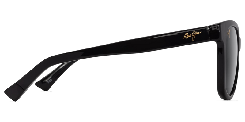 Maui Jim Kiopa‘a in Shiny Black / Neutral Grey (671-02) - Back View