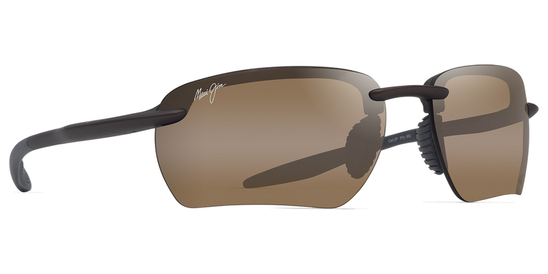 Maui Jim Ho‘okipa Ultra G in Metal Matte Brown / HCL® Bronze (H336-01) - Temple Detail