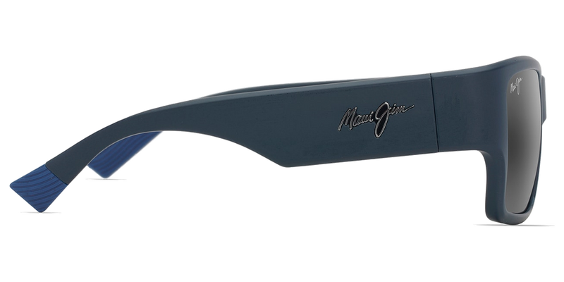 Maui Jim Ka‘olu in Matte Blue / Neutral Grey (614-03) - Temple Detail