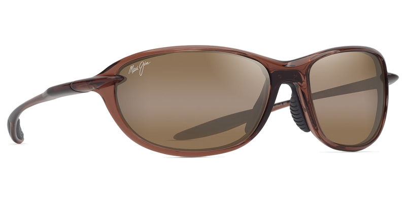 Maui Jim Ho‘okipa Ultra R in Shiny Trans Brown / HCL® Bronze (H339-01) - Temple Detail