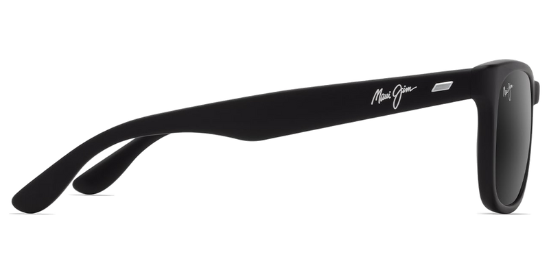 Maui Jim Kikonia in Matte Black / Neutral Grey (692-02) - Back View