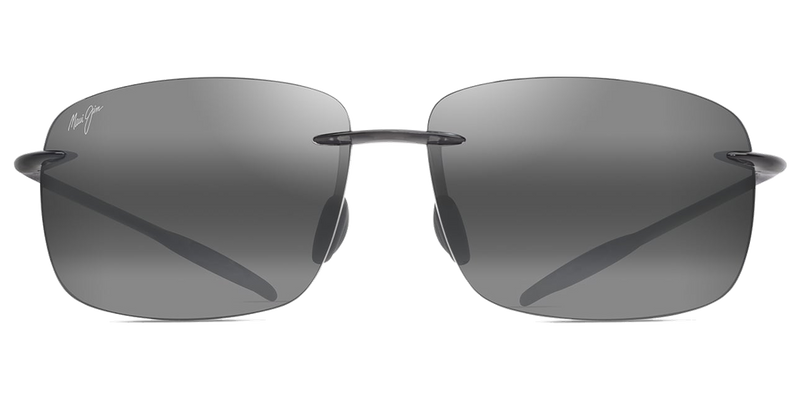 Maui Jim Breakwall in Shiny Transparent Light Gray / Neutral Grey (422-14) - Temple Detail