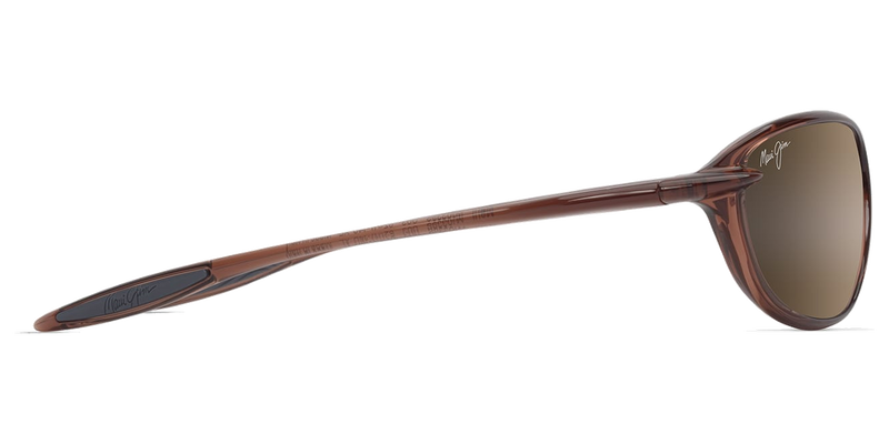 Maui Jim Ho‘okipa Ultra R in Shiny Trans Brown / HCL® Bronze (H339-01) - Temple Detail