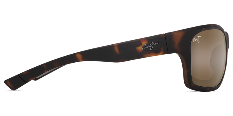 Maui Jim ‘Ano Nui in Matte Dark Havana / HCL® Bronze (H681-10) - Temple Detail