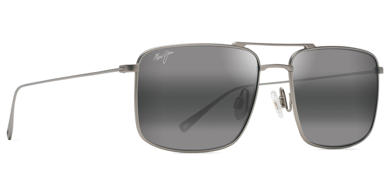 Maui Jim Aeko in Matte Titanium / Neutral Grey (886-17) - Side View