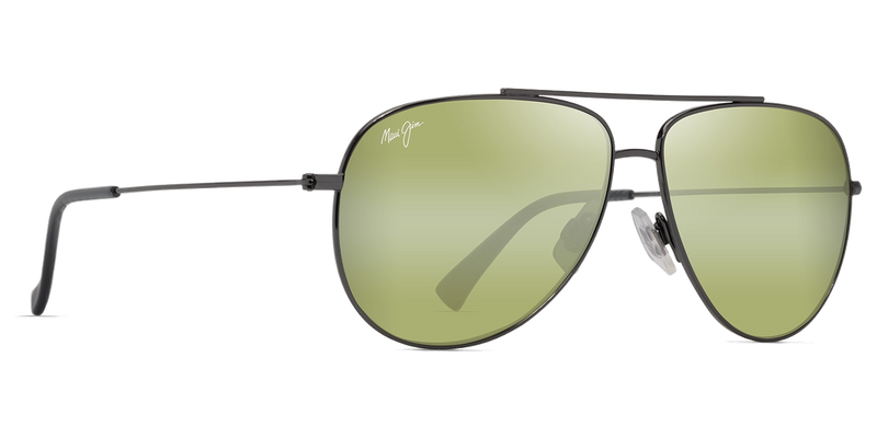 Maui Jim Hau‘oli in Shiny Dark Ruthenium / Maui HT™ (HT665-17A) - Temple Detail