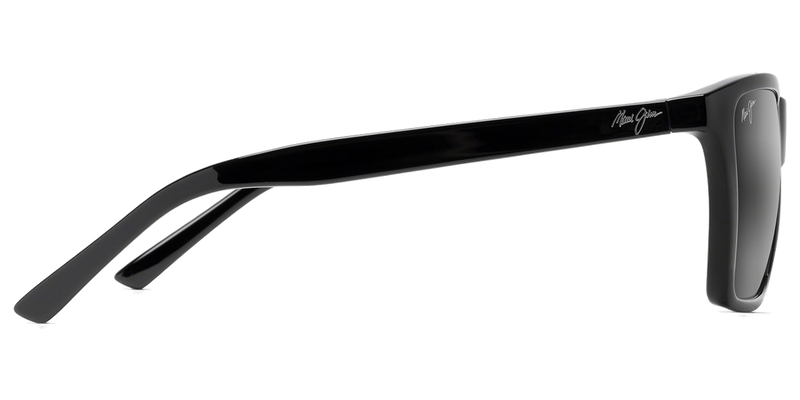 Maui Jim Cruzem in Black Gloss / Neutral Grey (864-02) - Back View
