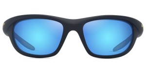 Matte Solid Dark Blue with Yellow / Blue Hawaii (B349-03A)