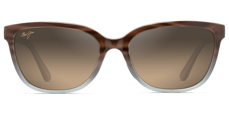 Maui Jim Honi in Sandstone with Blue / HCL® Bronze (HS758-22B) - Temple Detail