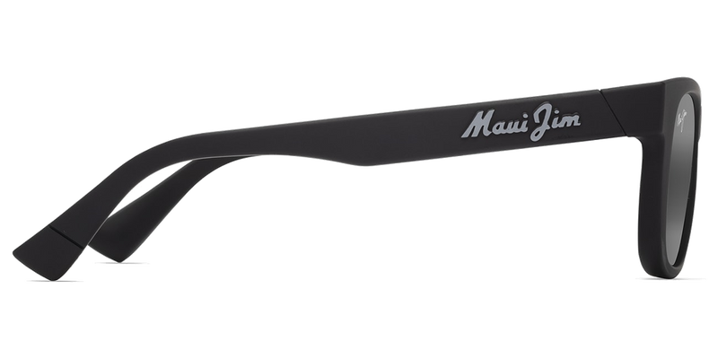 Maui Jim Kaulike in Matte Black / Neutral Grey (687-02) - Back View