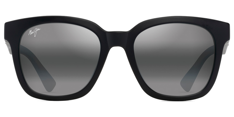 Maui Jim Honua Asian Fit in Matte Black / Neutral Grey (653-02) - Front View