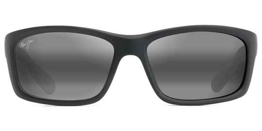Maui Jim Kanaio Coast - Matte Soft Black with White and Blue / Neutral Grey (766-02MD)