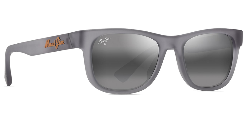 Maui Jim Kaulike in Matte Transparent Grey / Neutral Grey (687-14) - Temple Detail
