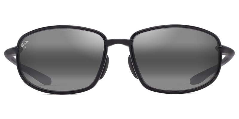Maui Jim Ho‘okipa R Lite in Shiny Black / Neutral Grey (370-02) - Front View