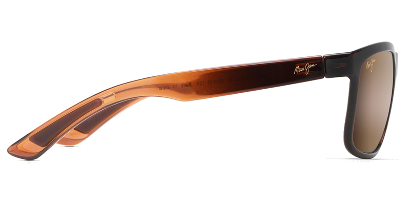 Maui Jim Huelo in Translucent Rootbeer / HCL® Bronze (H449-01) - Temple Detail