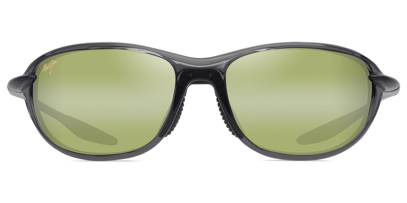 Maui Jim Ho‘okipa Ultra R in Metal Shiny Transparent Dark Gray / Maui HT™ (HT339-14) - Temple Detail