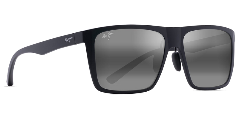 Maui Jim Honokalani in Matte Black / Neutral Grey (455-02) - Side View