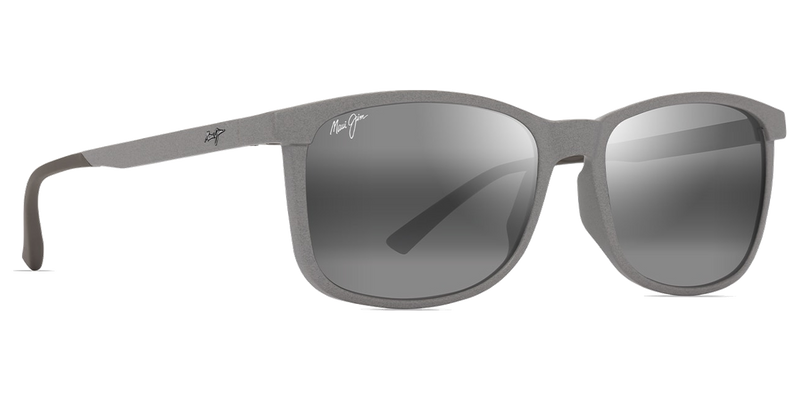 Maui Jim Hulili in Matte Gray / Neutral Grey (672-14) - Temple Detail
