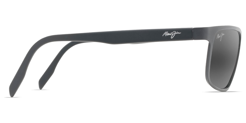 Maui Jim Anemone in Satin Black / Neutral Grey (606-02) - Back View