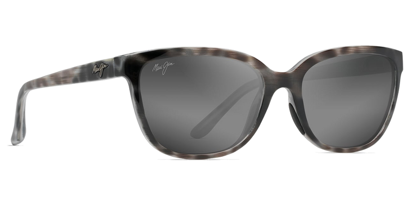 Maui Jim Honi in Grey Tortoise Stripe / Neutral Grey (GS758-11S) - Temple Detail