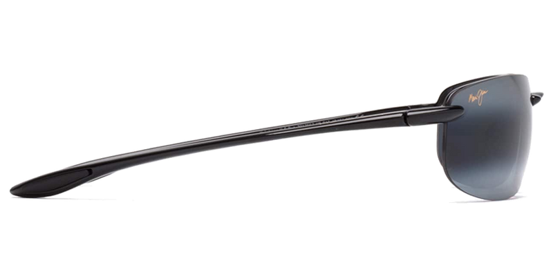 Maui Jim Ho‘okipa in Gloss Black / Neutral Grey (407-02) - Back View