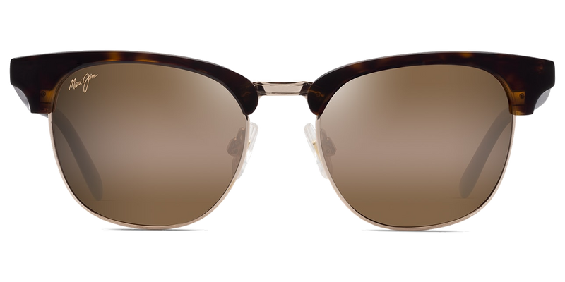 Maui Jim Holomua in Shiny Dark Havana / HCL® Bronze (H695-10) - Temple Detail