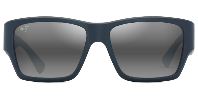 Maui Jim Ka‘olu in Matte Blue / Neutral Grey (614-03) - Temple Detail
