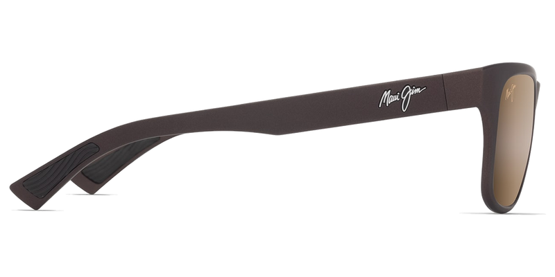 Maui Jim Kapeau in Metal Matte Brown / HCL® Bronze (H684-01) - Temple Detail
