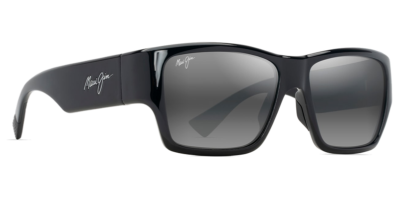 Maui Jim Ka‘olu in Shiny Black / Neutral Grey (614-02) - Side View