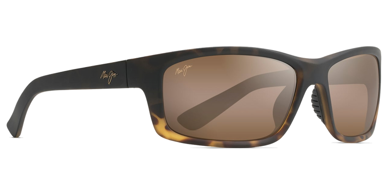 Maui Jim Kanaio Coast in Matte Tortoise Ombre / HCL® Bronze (H766-10MF) - Temple Detail
