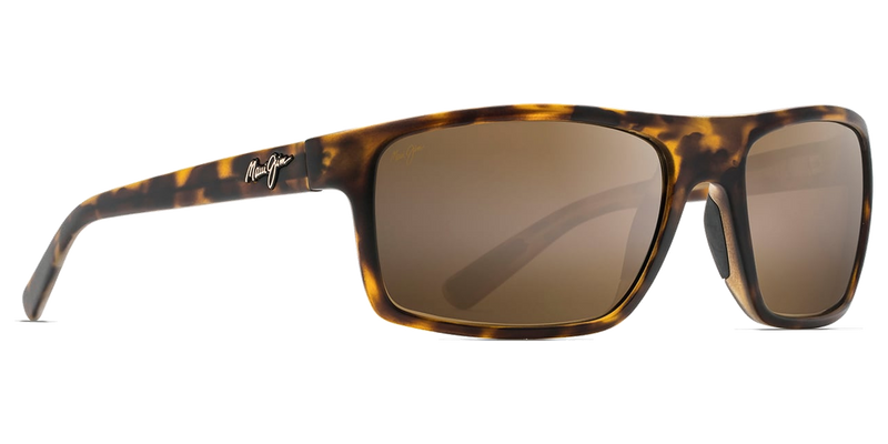 Maui Jim Byron Bay in Matte Tortoise / HCL® Bronze (H746-10M) - Temple Detail