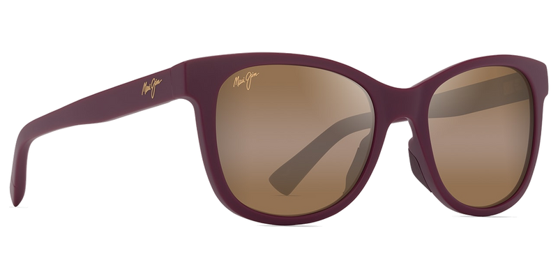 Maui Jim Kiopa‘a in Matte Cyclamen / HCL® Bronze (H671-28) - Temple Detail