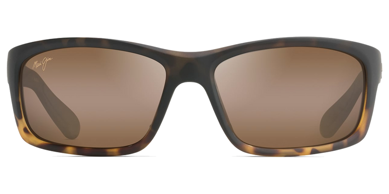 Maui Jim Kanaio Coast in Matte Tortoise Ombre / HCL® Bronze (H766-10MF) - Temple Detail