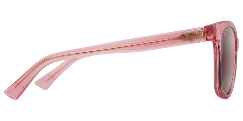 Maui Jim Kiopa‘a in Shiny Transparent Pink / Maui Rose® (R671-09) - Temple Detail