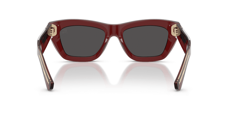 Burberry BE4454 in Bordeaux / Dark Grey - Back View
