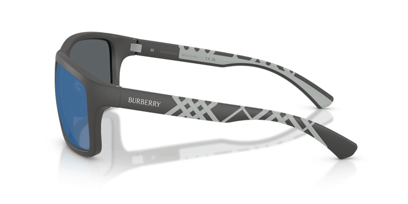 Burberry BE4483 in Matte Grey / Blu Specchio - Side View