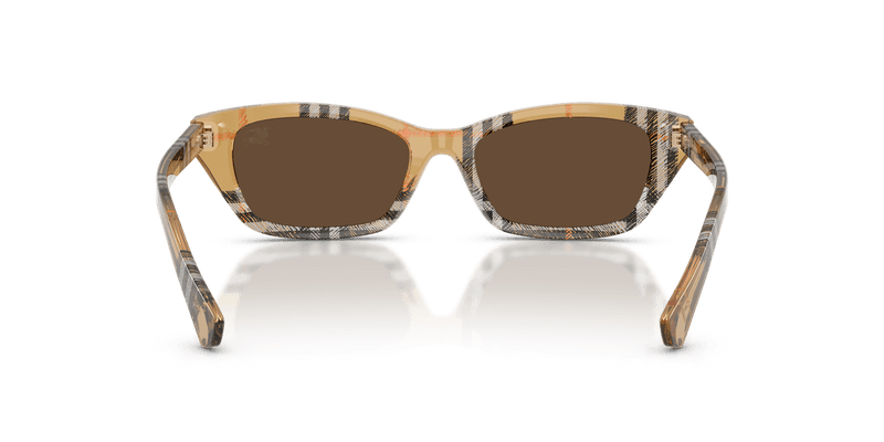 Burberry BE4488 in Check Sand / Dark Brown - Back View