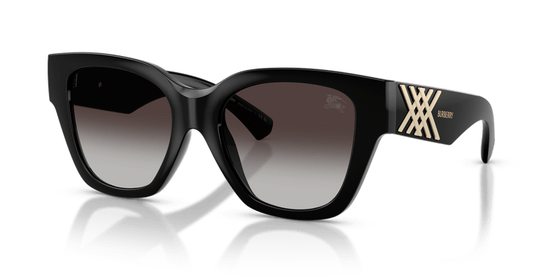 Burberry BE4489U in Black / Grey Gradient - Front View