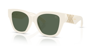 White / Dark Green