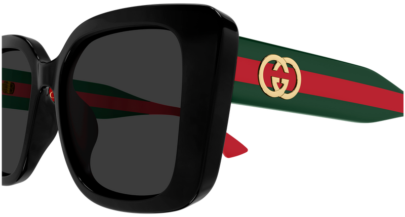 Gucci GG2118SA Sunglasses in Black (001) - Back View