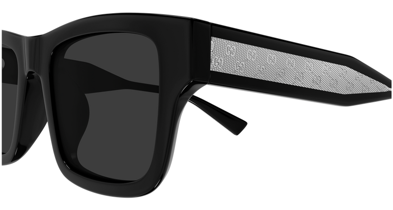Gucci GG2072SA Sunglasses in Black (001) - Back View