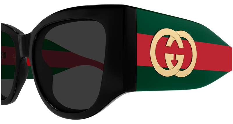 Gucci GG2115S Sunglasses in Black (001) - Back View