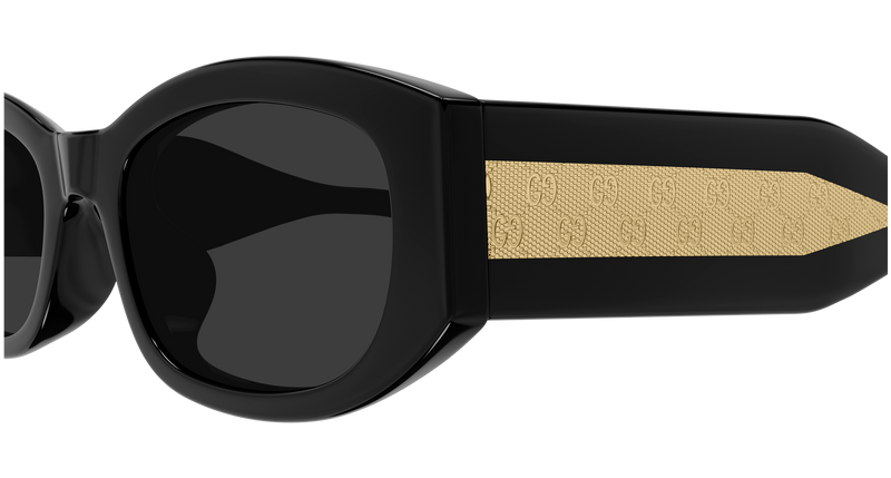 Gucci GG2068SA Sunglasses in Black (001) - Back View